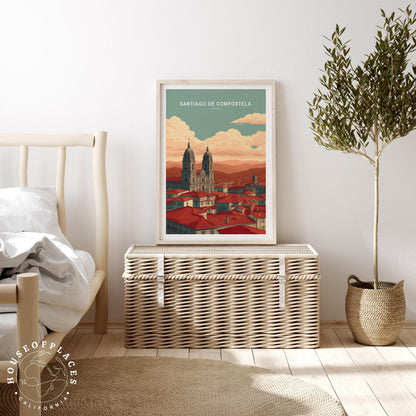 Santiago de Compostela travel poster – view 3
