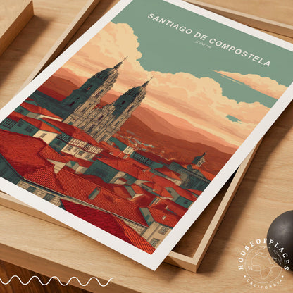 Santiago de Compostela travel poster – view 7