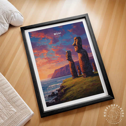Moai travel poster – view 2