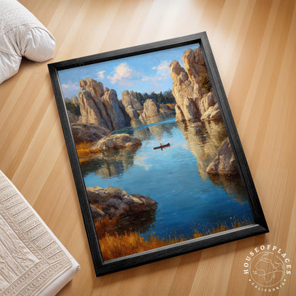 Sylvan Lake travel poster – view 2