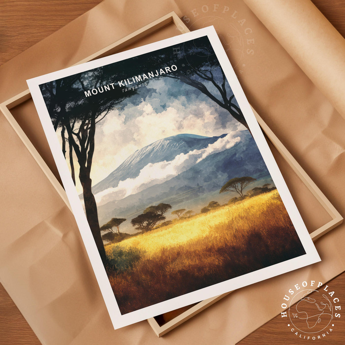 Mount Kilimanjaro travel poster – view 4