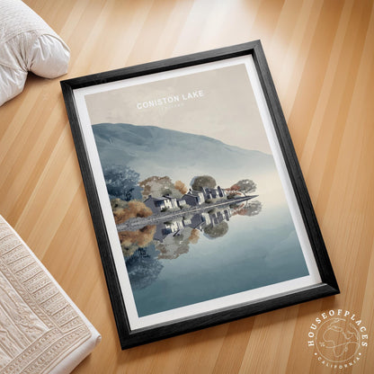 Coniston Lake travel poster – view 2