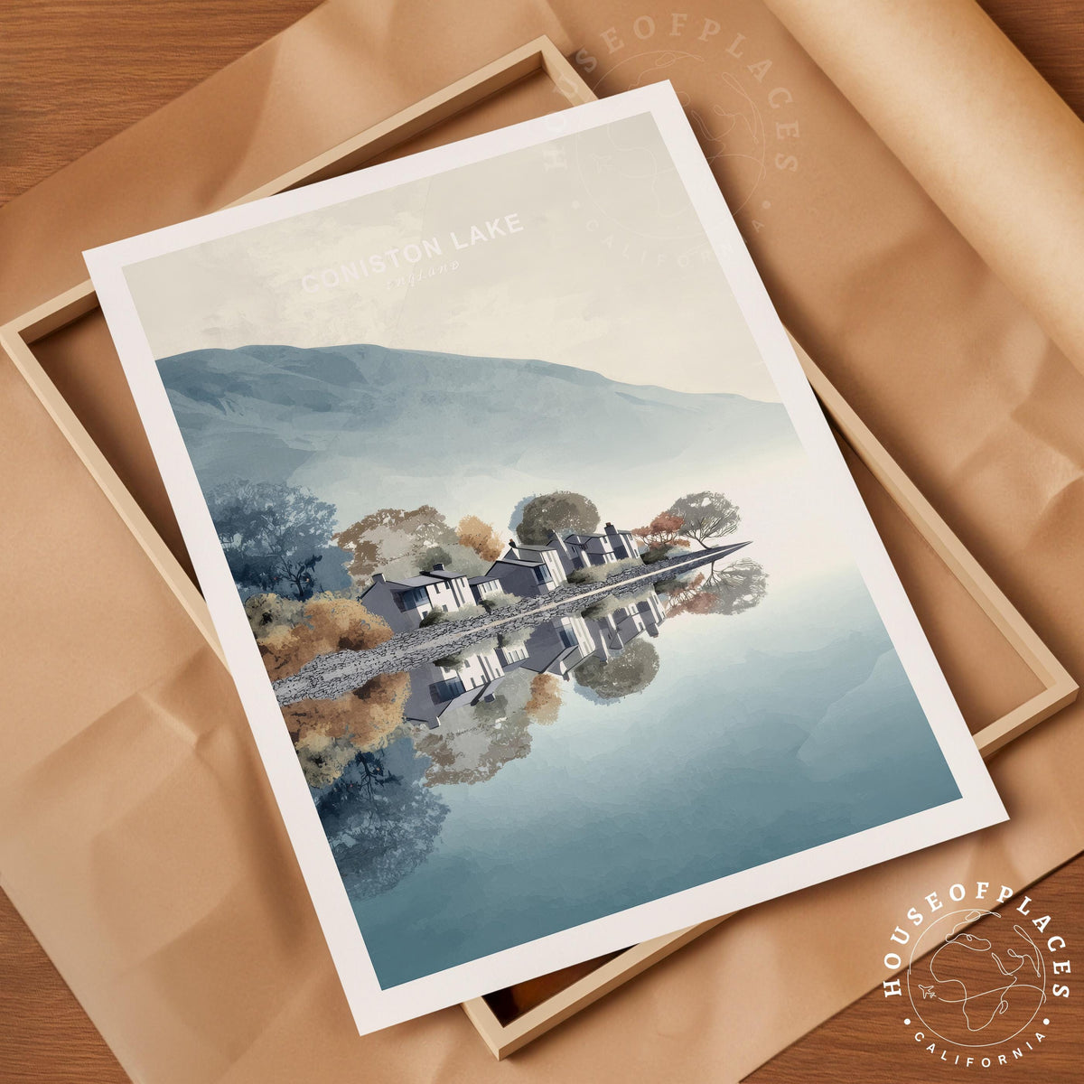 Coniston Lake travel poster – view 4