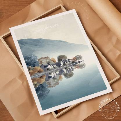 Coniston Lake travel poster – view 4