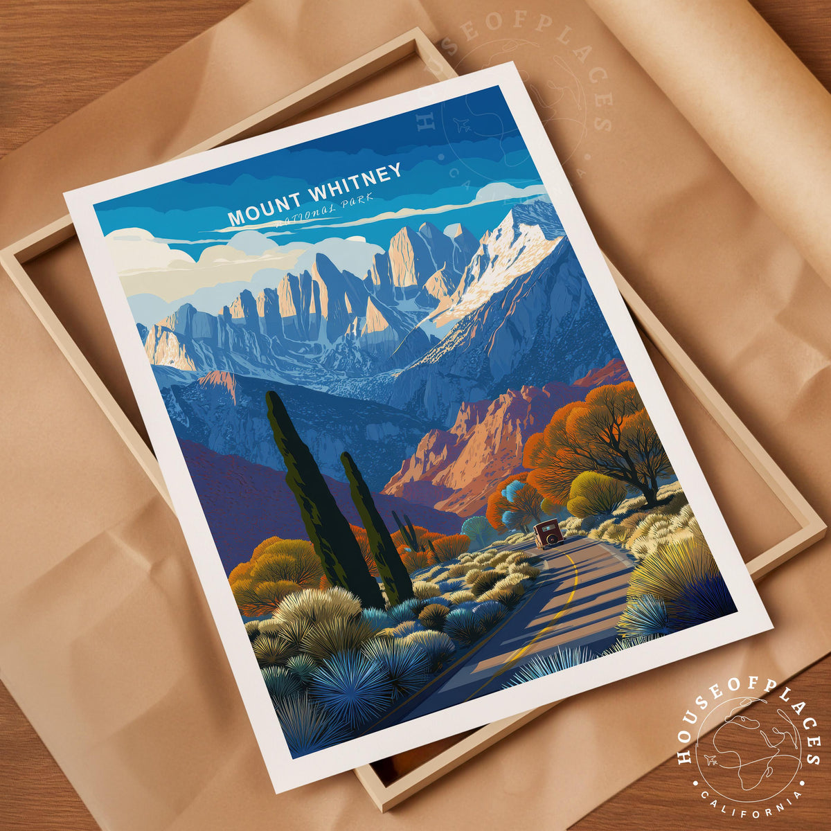 Mount Whitney travel poster – view 4