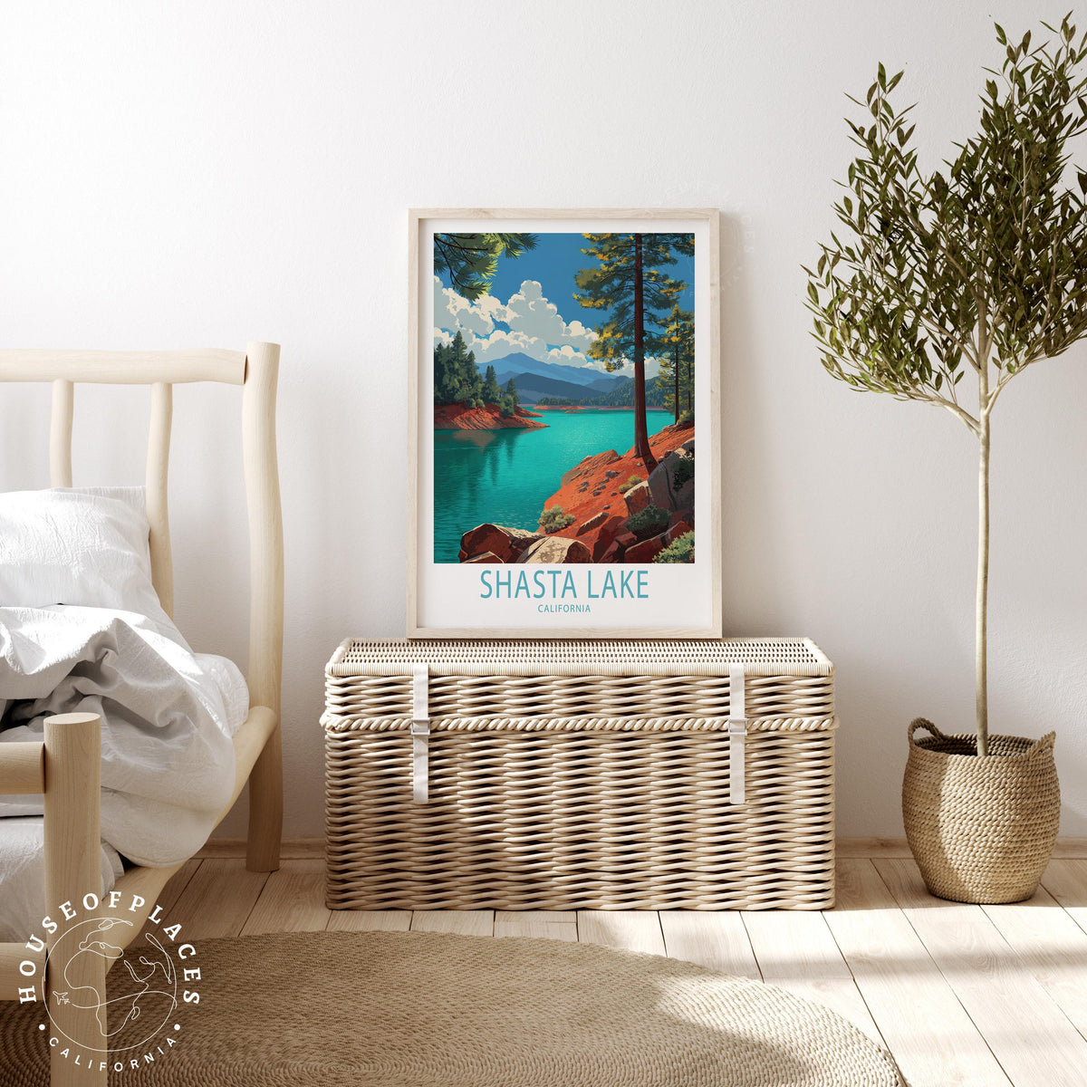 Shasta Lake travel poster – view 3