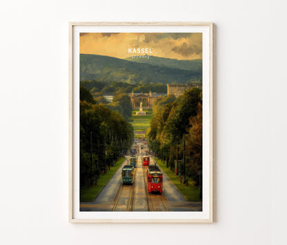 Kassel Travel Poster – European City Wall Art Print