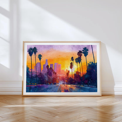 Los Angeles Travel Poster – California Wall Art Print
