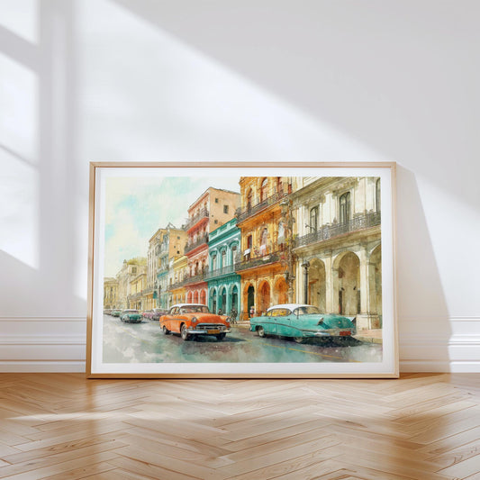 Havana Travel Poster – Street Wall Art Print