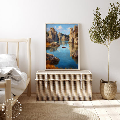 Sylvan Lake travel poster – view 3