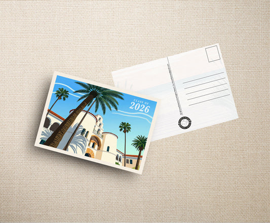 SDSU Travel Poster – Class 2026 Postcard Wall Art Print