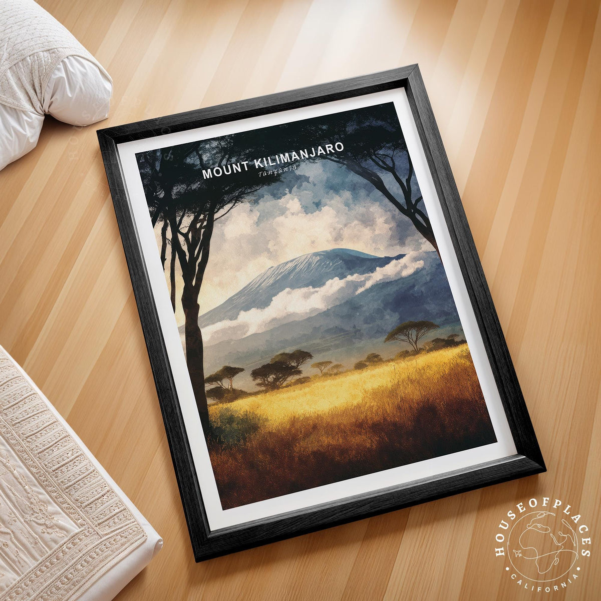 Mount Kilimanjaro travel poster – view 2
