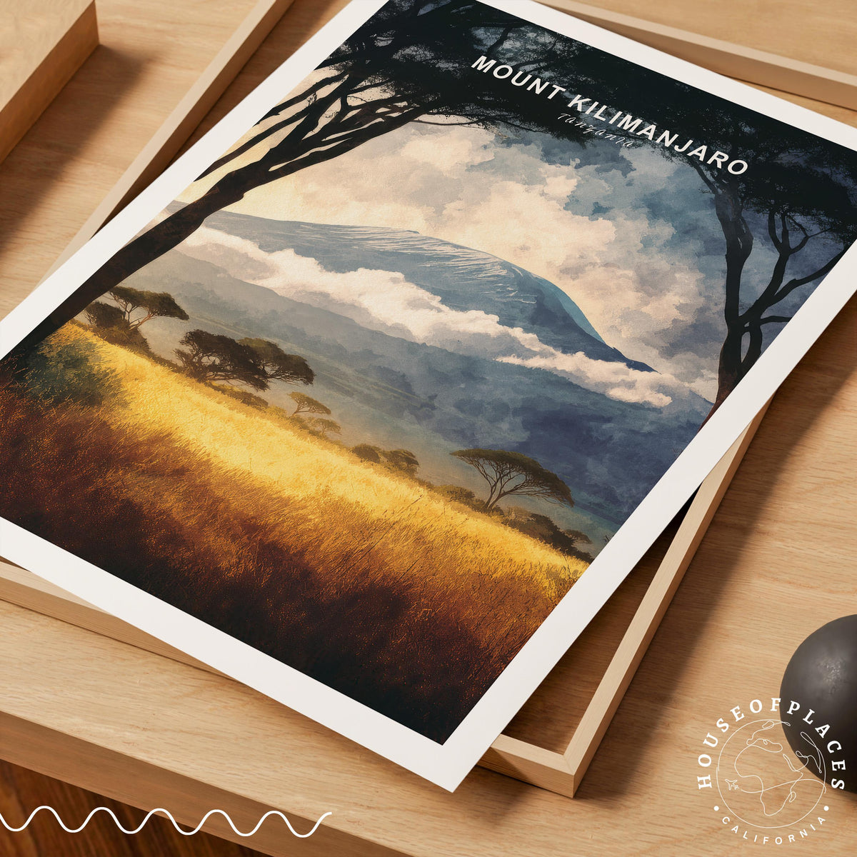Mount Kilimanjaro travel poster – view 7