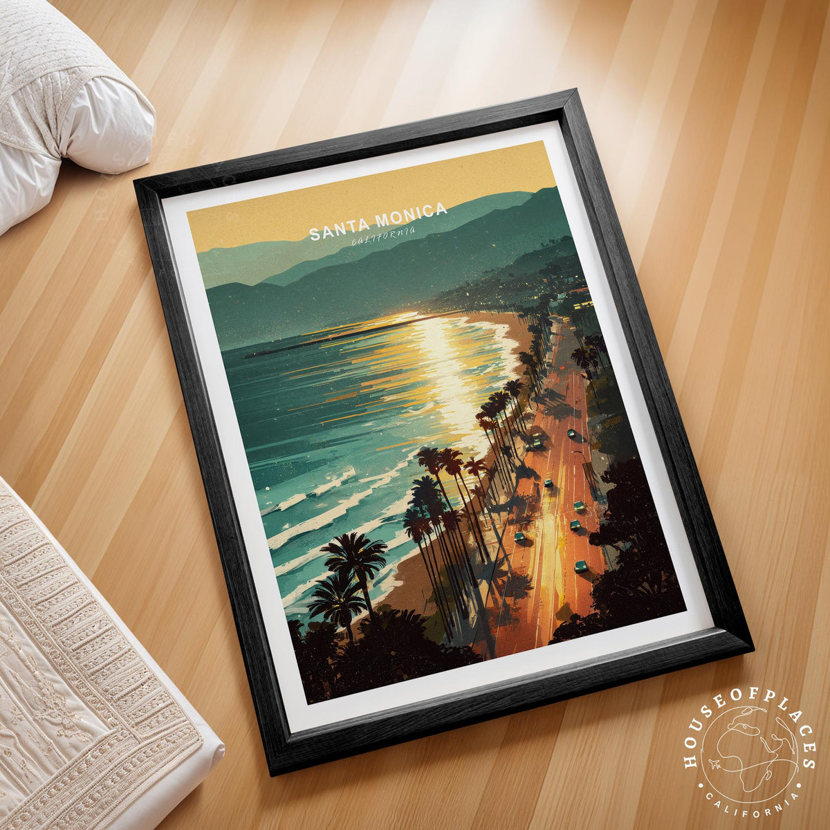 Santa Monica travel poster – view 2