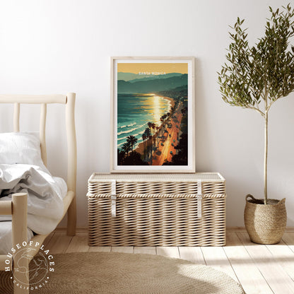 Santa Monica travel poster – view 3