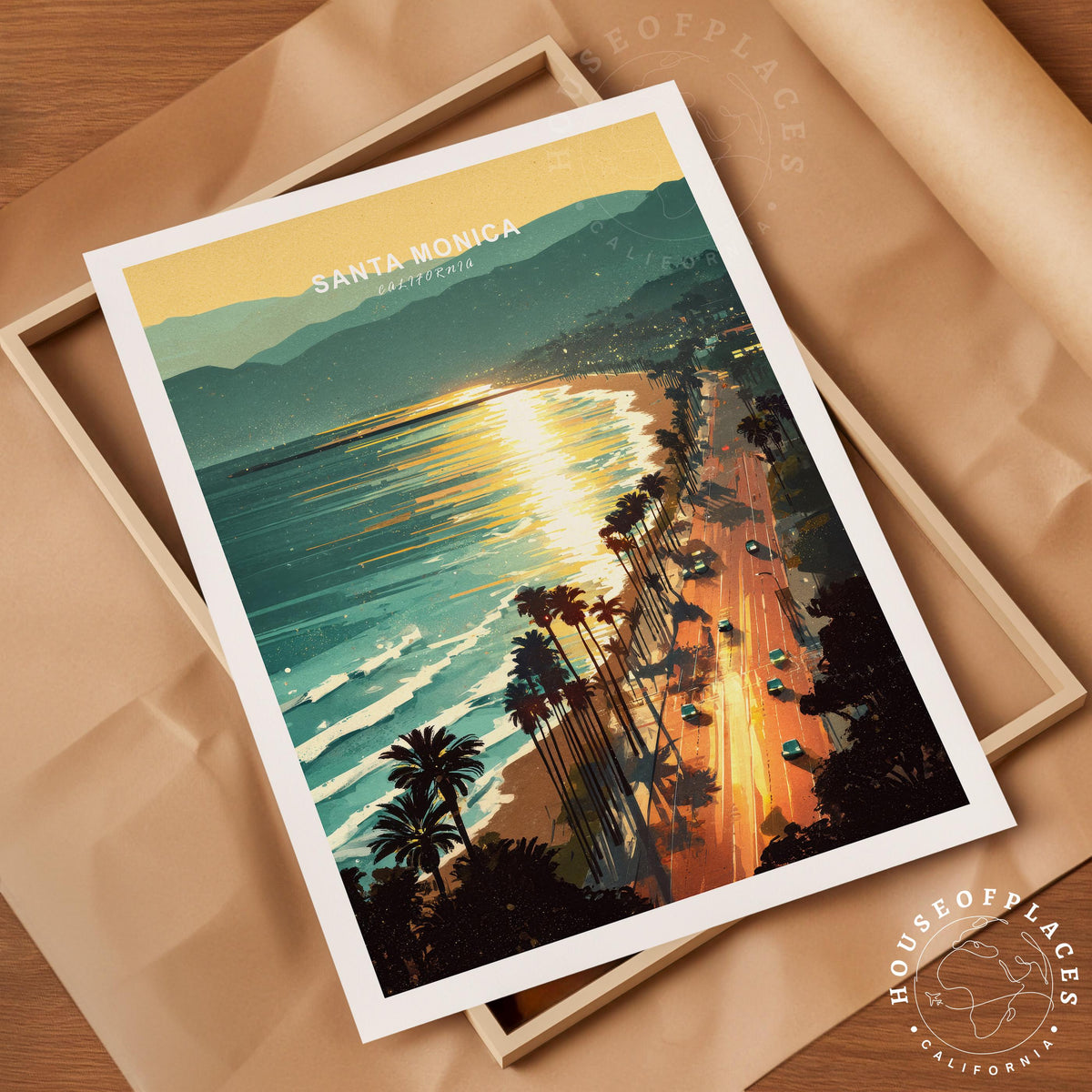 Santa Monica travel poster – view 4