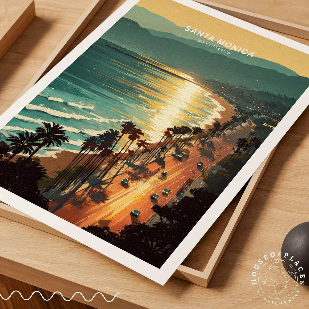 Santa Monica travel poster – view 7