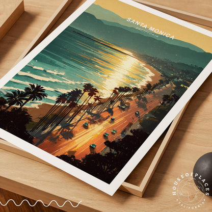Santa Monica travel poster – view 7