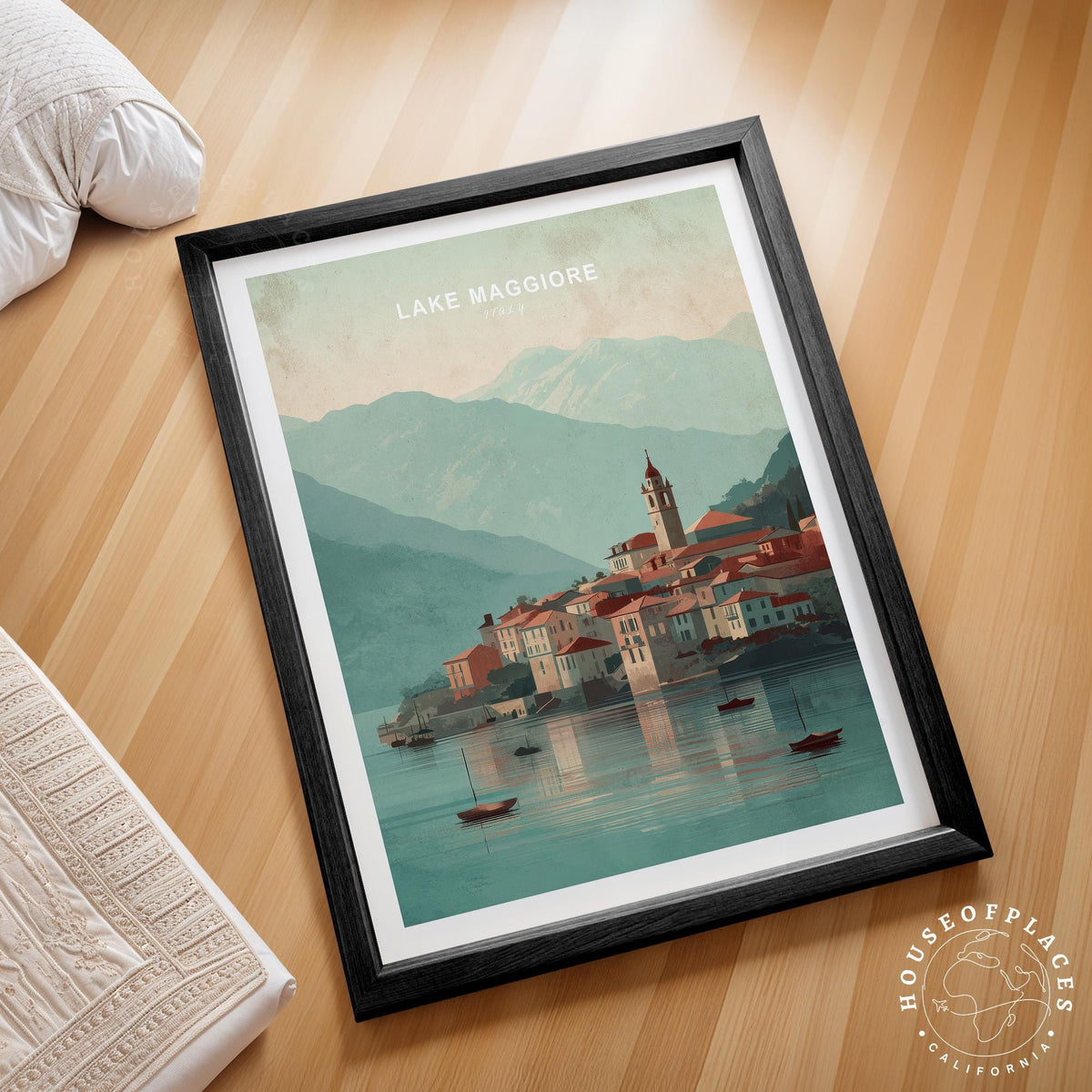 Lake Maggiore travel poster – view 2