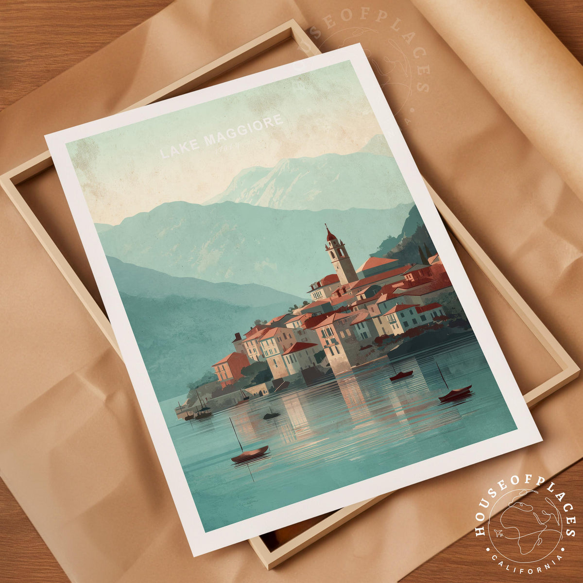Lake Maggiore travel poster – view 4