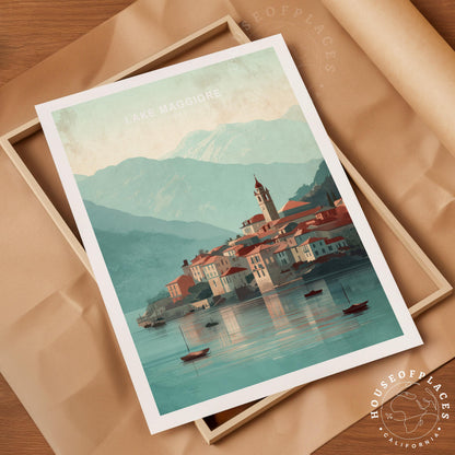 Lake Maggiore travel poster – view 4