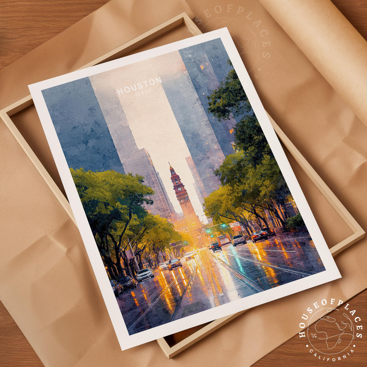 Houston travel poster – view 4