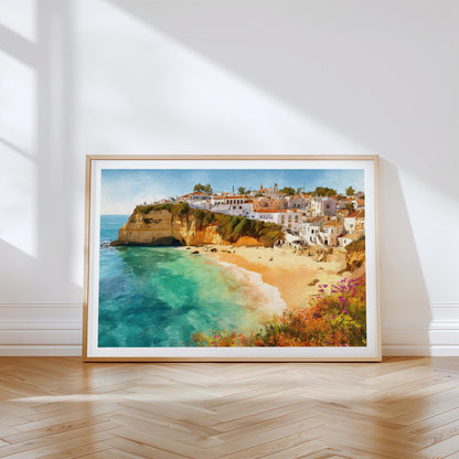Albufeira Travel Poster – Algarve Beach Wall Art Print
