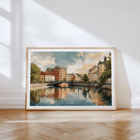 Gothenburg Travel Poster – Scandinavian Wall Art Print