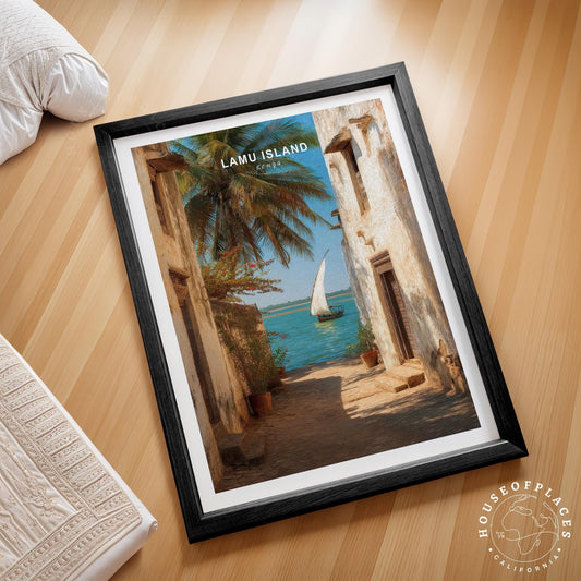 Lamu Island travel poster – view 2