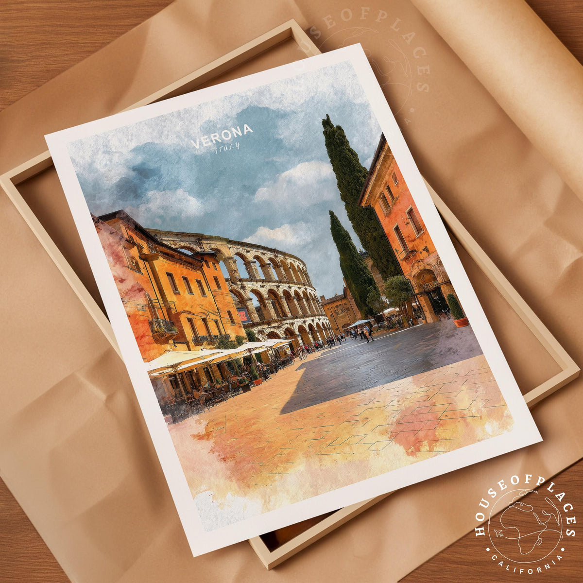 Verona travel poster – view 4