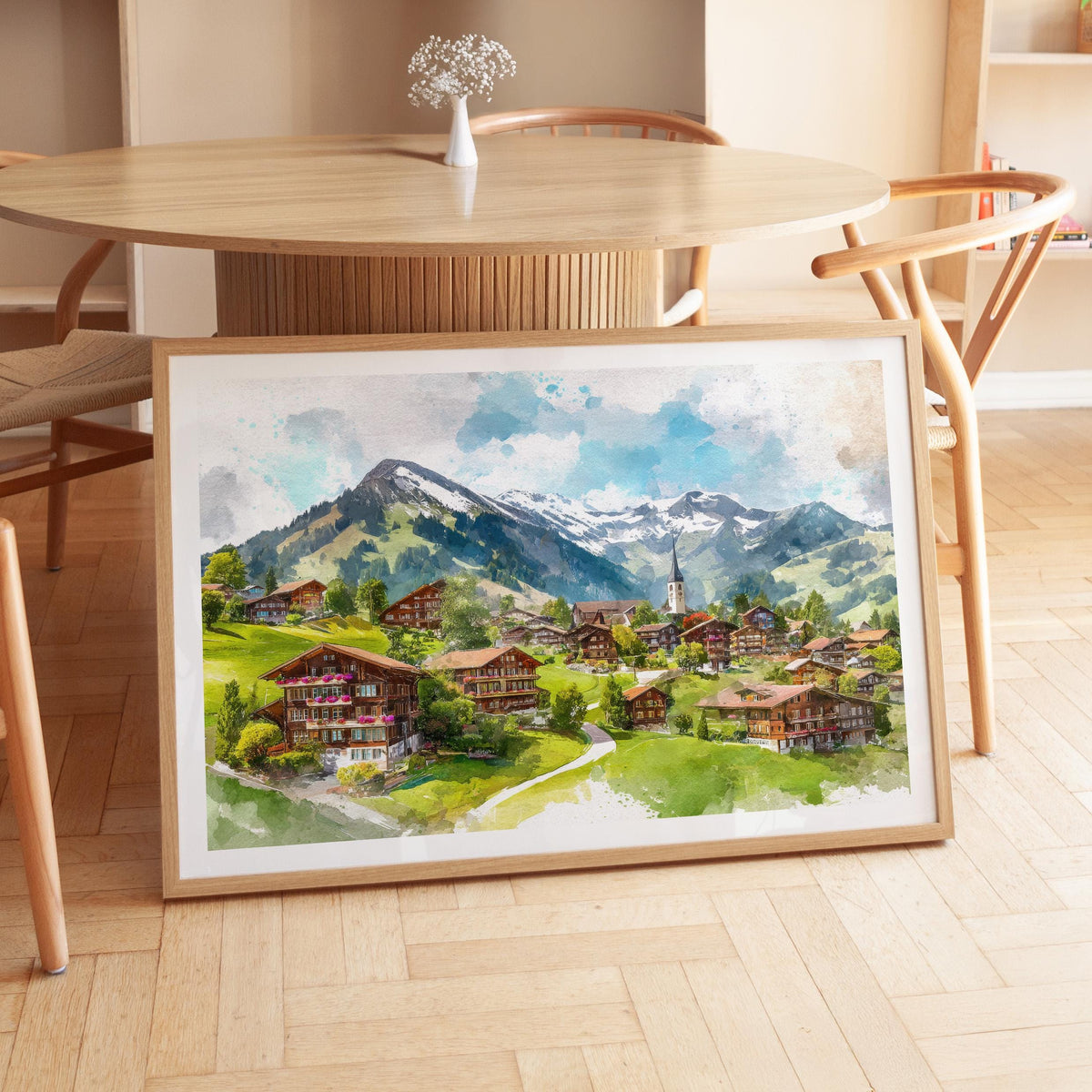 Gstaad travel poster – view 6