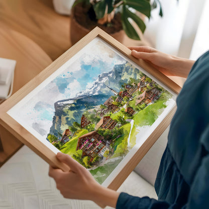 Gstaad travel poster – view 7
