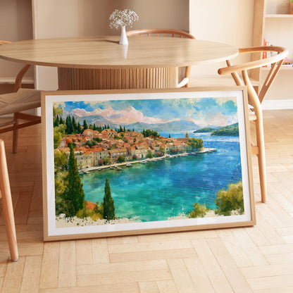 Cavtat travel poster – view 7