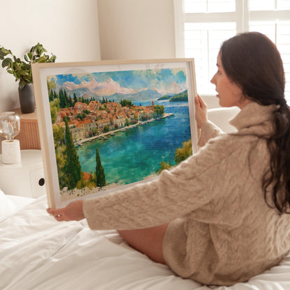 Cavtat travel poster – view 3