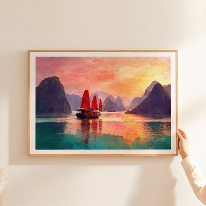 Ha Long Bay travel poster – view 2