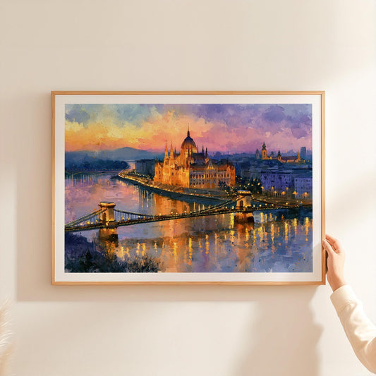 Budapest travel poster – view 2