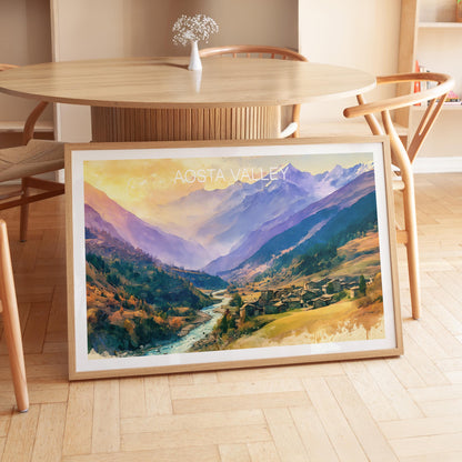Aosta Valley travel poster – view 6