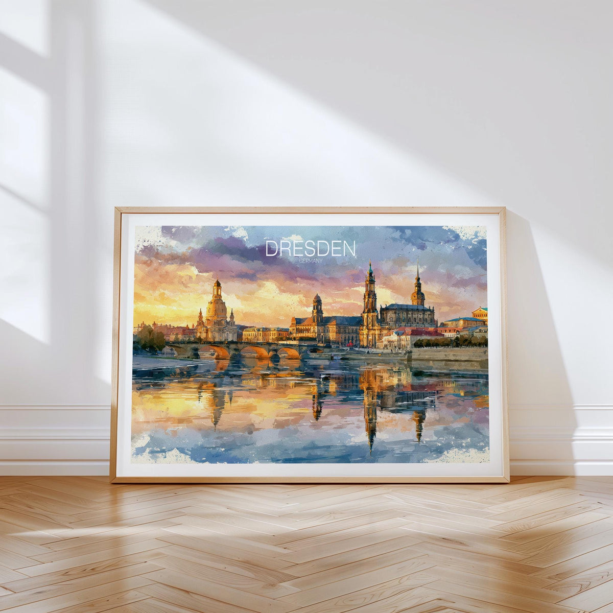 Dresden Travel Poster – European Wall Art Print