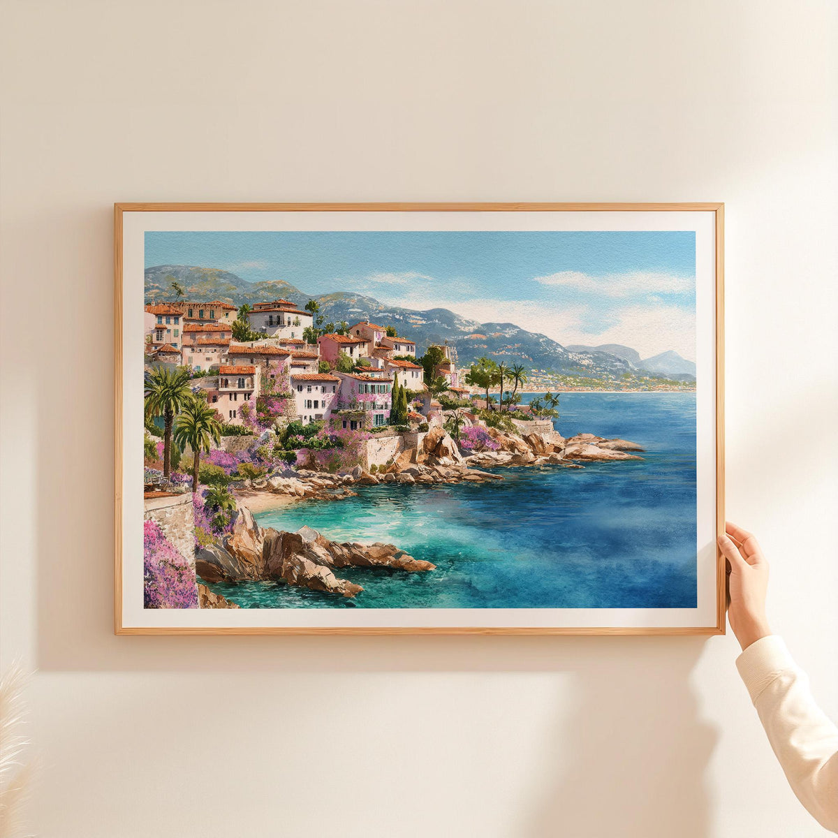 French Riviera travel poster – view 2