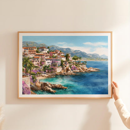 French Riviera travel poster – view 2