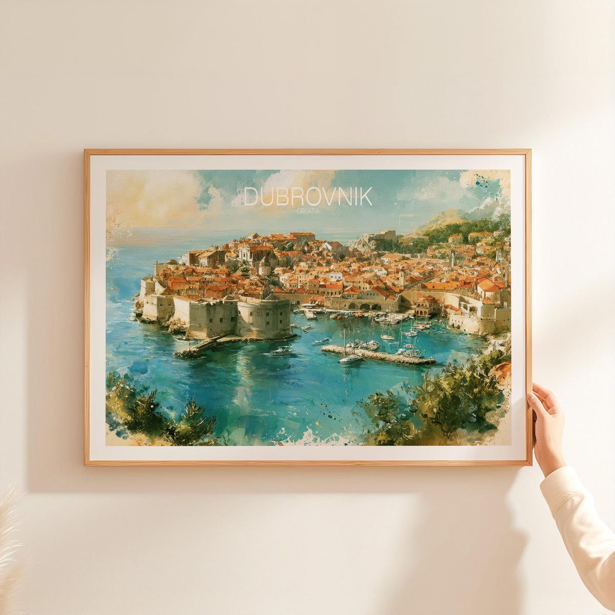 Dubrovnik travel poster – view 2