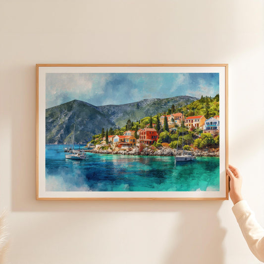 Kefalonia travel poster – view 2
