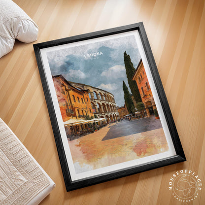 Verona travel poster – view 2