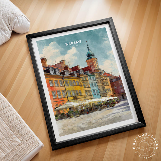 Warsaw travel poster – view 2