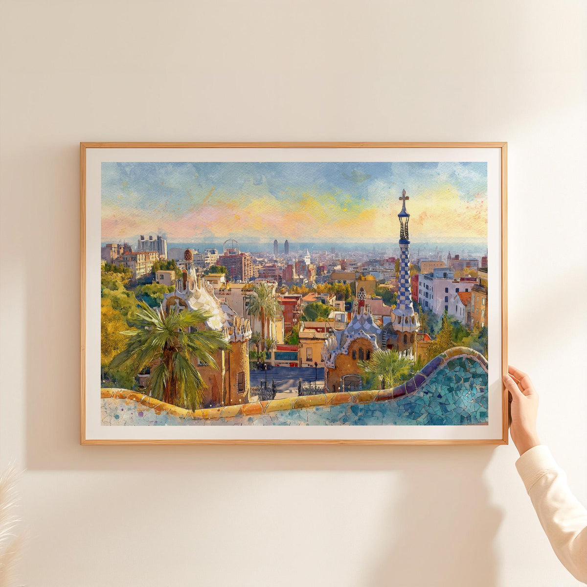 Barcelona travel poster – view 2