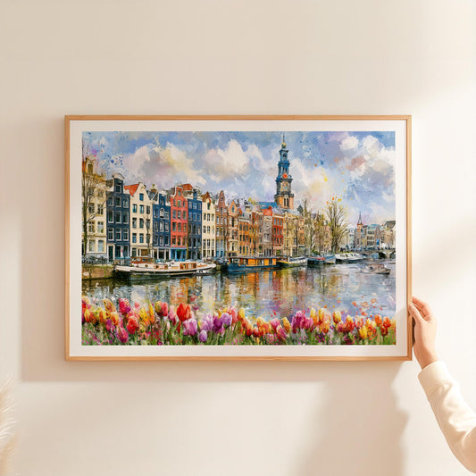 Amsterdam travel poster – view 2