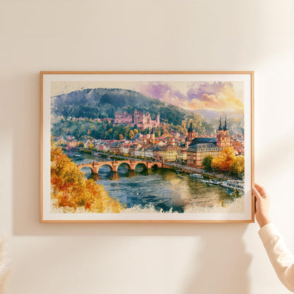 Heidelberg travel poster – view 2