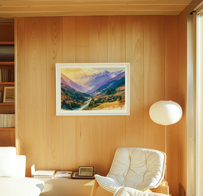 Aosta Valley travel poster – view 4