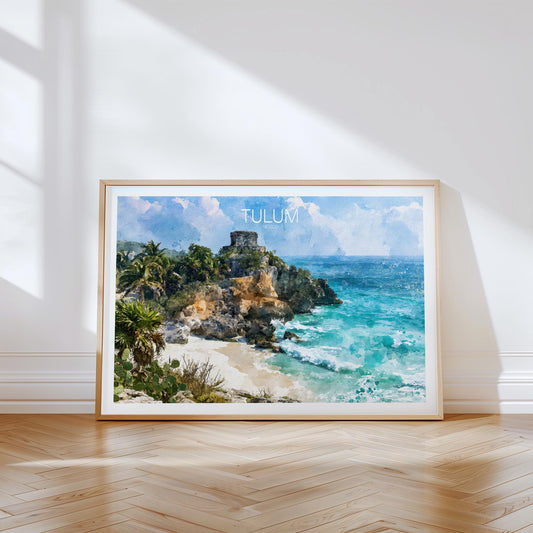 Tulum Travel Poster – Mexico Wall Art Print