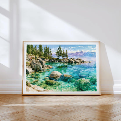 Lake Travel Poster – Nature Wall Art Print
